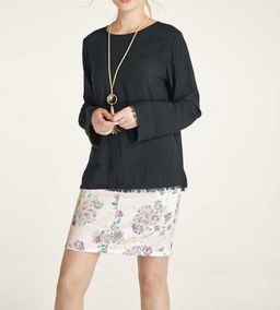 Блузка, черная