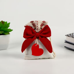 Мешок для подарка Бантик, МИКС