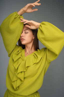 Женский льняной костюм Happyfox