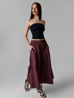 Брюки кюлоты женские бордовые - Mark formelle фото 4