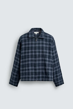 CHECK ZIP-UP SHIRT - Zara фото 7