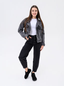 Ботинки женские демисезонные черные 209.NATAbl.Черная замша/Шерсть