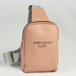 Сумка молодёжная через плечо Sorry, I'm not a gift, цвет бежевый - Nazamok фото 3