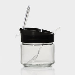 Банка стеклянная для сыпучих продуктов с ложкой «Лекса», 260 мл