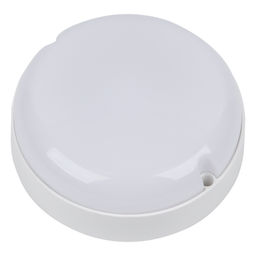 ULW-Q243 12W/6500К/NL SENSOR IP65 WHITE Светильник светодиодный влагозащищенный, с датчиком освещенности и движения. Дежурный/основной режимы. Круг. Дневной свет(6500K). Диаметр 135мм. Белый. ТМ Volpe