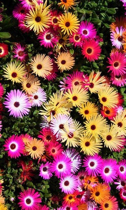 Доротеантус маргаритковидный ЯРКИЙ МИКС Образует эффектный пышный цветочный ковёр!