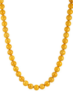 Бусы из текстурного янтаря Шар песочный