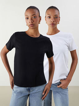 Bisiklet Yaka Kad?n Ti??rt 2li