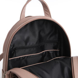 Рюкзак-мини женский TEXTURA, на молнии, размер 22×10×28 см, пудровый