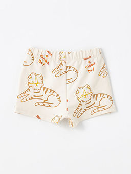 Beli Lastikli Bask?l? Erkek Bebek ?ort