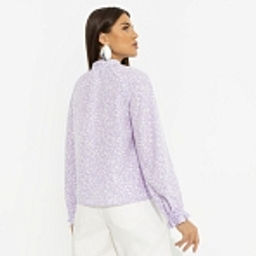 Блуза со сборками на рукавах, В лучшей роли (сиреневый) - Charutti фото 17