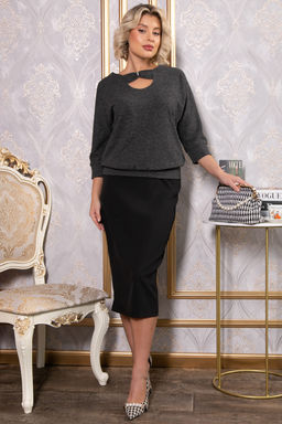 Джемпер трикотажный Сайрис (темно-серый) Б14789-50М