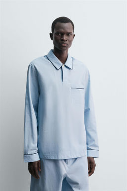 JACQUARD PYJAMA POLO SHIRT - Zara фото 2