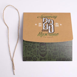 Цена за 3 шт. Коробка подарочная складная, упаковка, С 23 февраля, 16.5?12?5 см