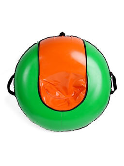 Тюбинг – ватрушка, диаметр чехла 93 см, оранжевая, зелёная