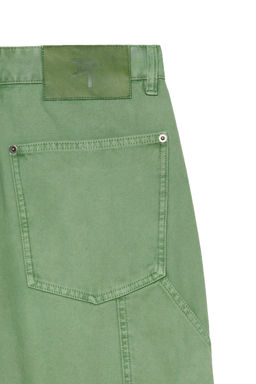 PANTAL?N RELAXED FIT BOLSILLO CARPINTERO / VERDE - Zara фото 5