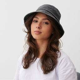 Панама однотонная MINAKU цвет серый, размер 56-58