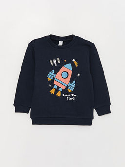 Bisiklet Yaka Uzun Kollu Erkek Bebek Sweatshirt 2li - Waikiki фото 2