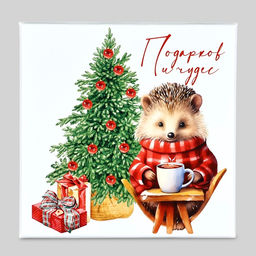 Набор новогодних подарочных коробок 10 в 1 Уютный Новый год, 10?10?628?28?15 см