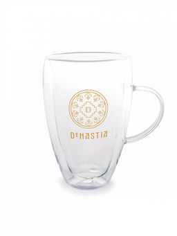 Кружка с двойным стеклом прозрачный боросиликатное стекло