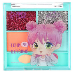 Цена за 2 шт. Тени для век детские, 4 цвета «Подружки», Сказочный патруль, МИКС