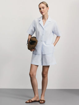 Шорты из фактурного хлопка / Zarina