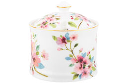 Сахарница 250 мл 9*9*10 см Яблоневый цвет на белом + ложка, NEW BONE CHINA - Elan gallery фото 29
