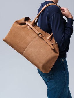 Замшевая сумка Daniela DBR 31375 светло-коричневый  фото 8