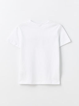 Bisiklet Yaka Bask?l? K?sa Kollu Erkek ?ocuk Ti??rt - Waikiki фото 2