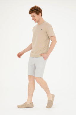 Мужская базовая футболка светло-хаки - U.s. polo assn фото 4