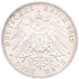 3 марки 1912 года G Германия (Баден)