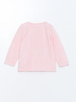 Bisiklet Yaka Kadife K?z ?ocuk Pijama Tak?m?