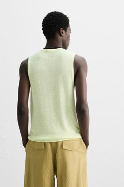 VISCOSE-LINEN TANK TOP - Zara фото 3