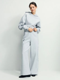 Широкие брюки из хлопка с кружевом / Zarina