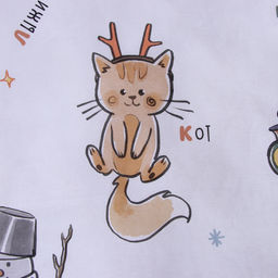 Пододеяльник Этель 1,5 сп Новогодний алфавит 143х215 см, 100 % хлопок, бязь  фото 2