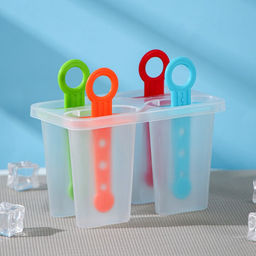 Форма для мороженого Доляна Симпл, 12.5?7?10 см, 4 ячейки, 50 мл, пластик, прозрачная  фото 4