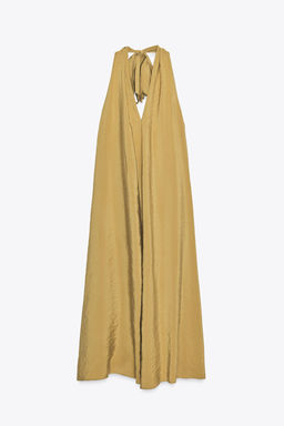 FLOWING HALTER MIDI DRESS - Zara фото 4