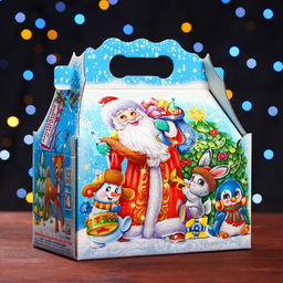 Цена за 5 шт. Подарочная коробка Праздник у зверят , ларец 20 х 12 х 17 см - Simaland фото 2