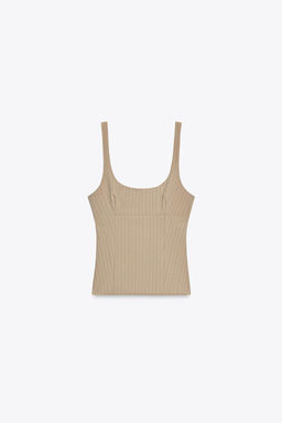 STRIPED OPEN-BACK TOP - Zara фото 6