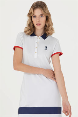 U. S. Polo Assn Женское белое трикотажное платье - U.s. polo assn фото 11