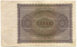 Банкнота 100000 марок 1923 года Германия