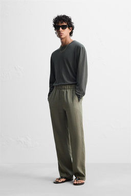 100% LINEN TROUSERS - Zara фото 2