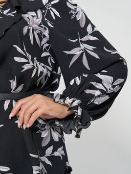 Блузка 0059-26 черный муар