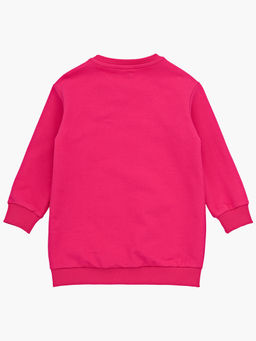 Платье с принтом из футера UD 7743 малина - Mini maxi фото 9