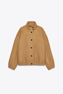 LEATHER BOMBER JACKET ZW COLLECTION LIMITED EDITION