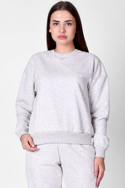 Арт.1504 Свитшот женский 42-52 (6 шт) Цвет:бежевый меланж - Калинка фото 3