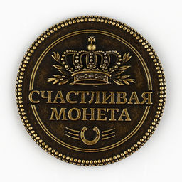 Цена за 2 шт. Монета сувенир «Золотая рыбка»