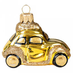 Елочная игрушка фигурка стеклянная Машина Опель-5 7,5х6,7х6,7см, ручная художественная роспись, подарочная упаковка (Россия) - Домашняя мода фото 2