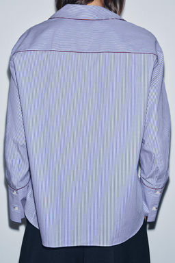 ZW COLLECTION CONTRAST TRIM SHIRT - Zara фото 3