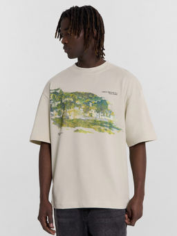 ФУТБОЛКА МУЖСКАЯ св.фисташка +печать 111883